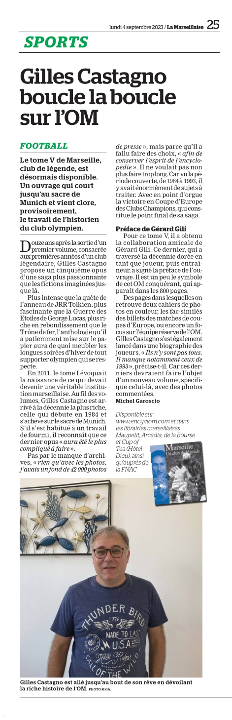 Coupure de presse — La Marseillaise