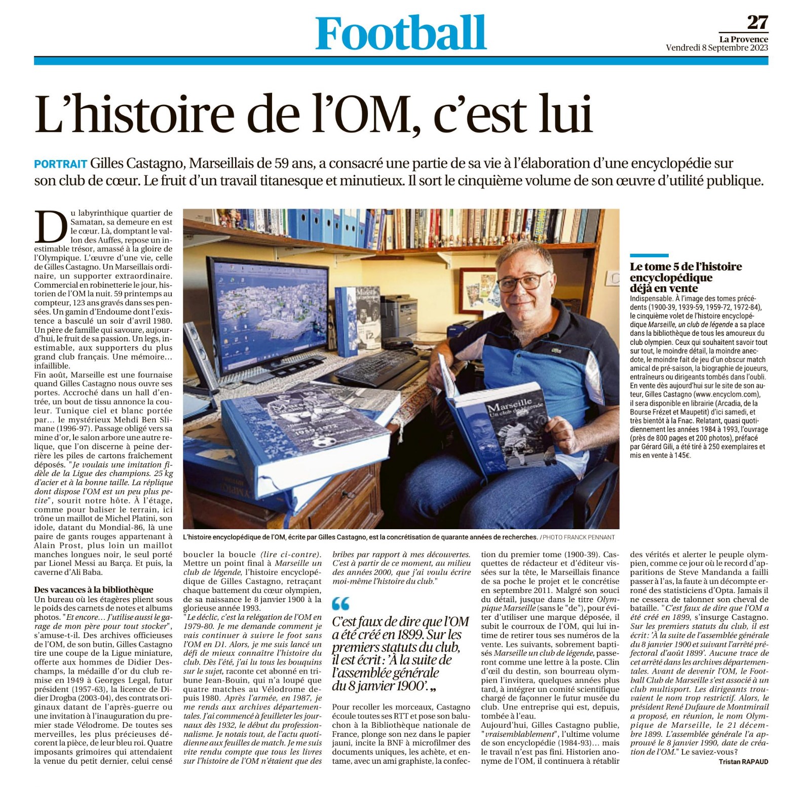 Coupure de presse — La Provence