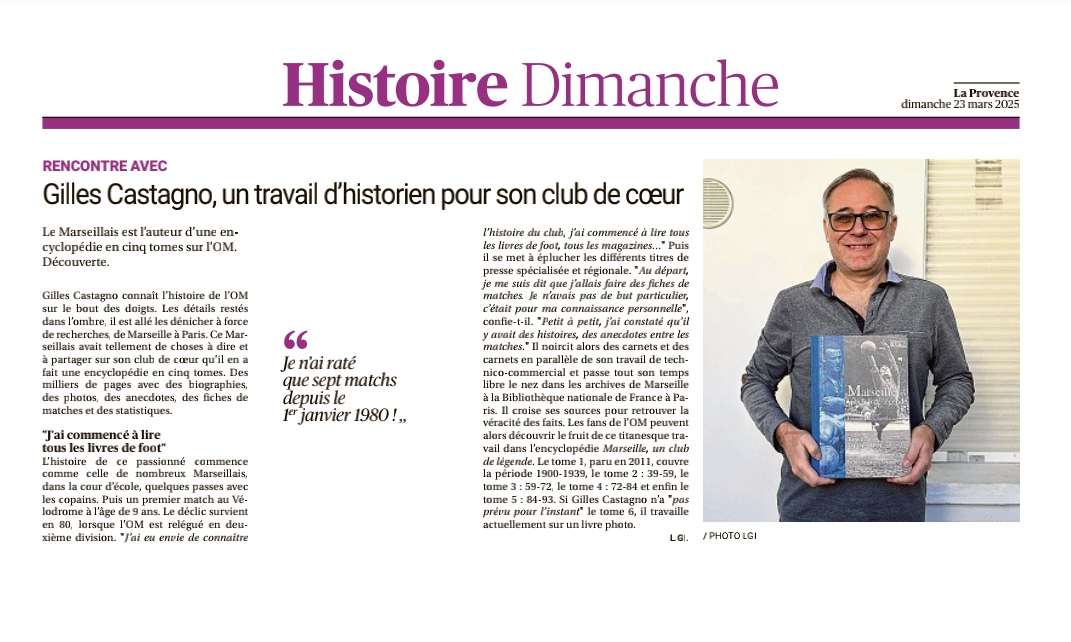 Coupure de presse — La Provence