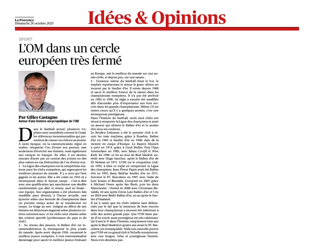 Coupure de presse — La Provence